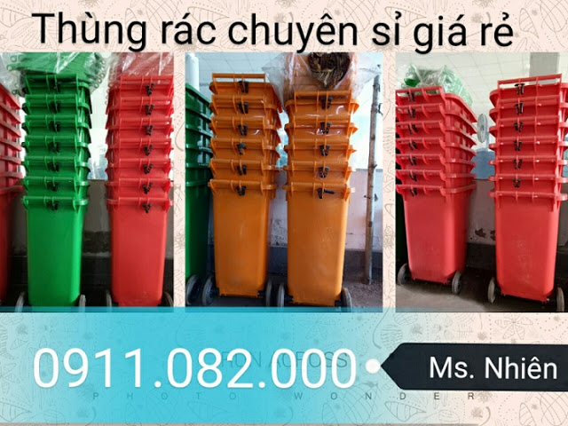 dai ly cung cap thung rac gia re thung rac 120l 240l 660l chat luong gia tot