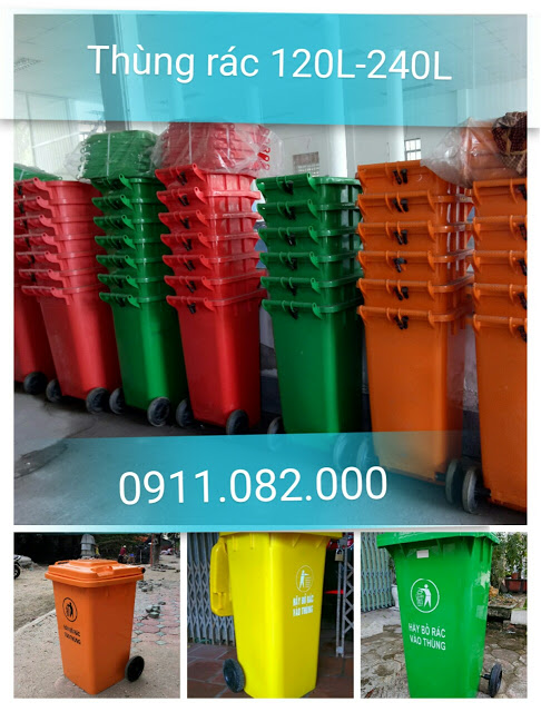 dai ly ban thung rac sieu re tai binh duong thung rac 120l 240l 660l