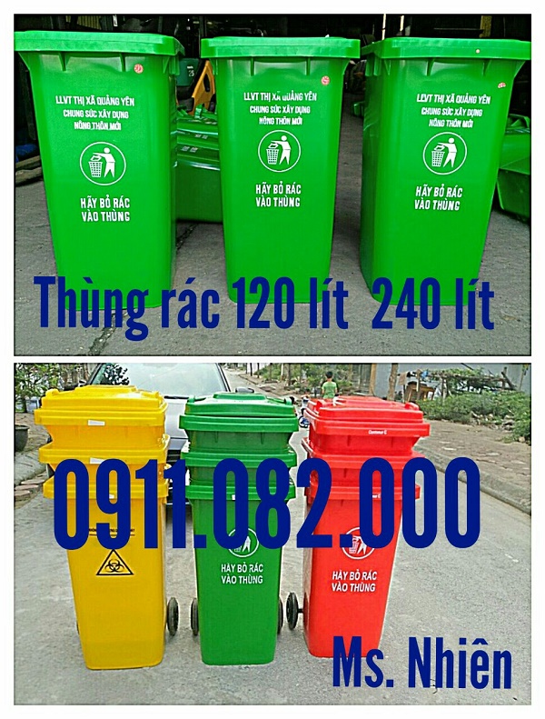 ban thung rac nhua gia re tai hau giang thung rac 120 lit 240 lit gia tot