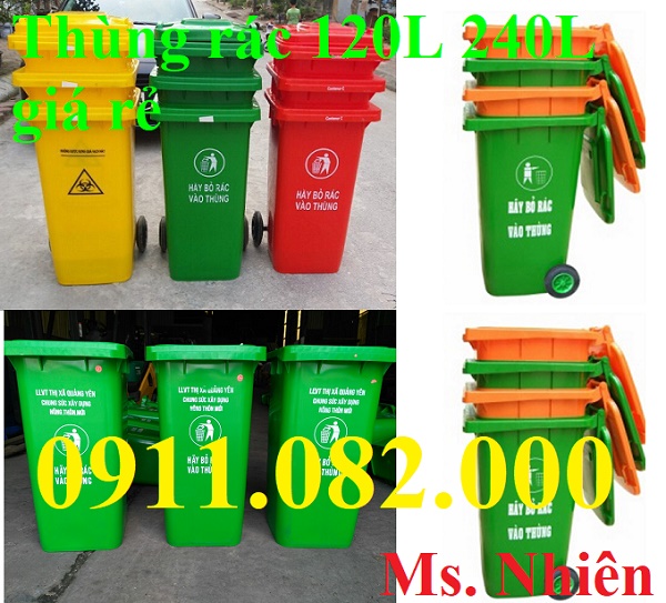 cung cap thung rac 120 lit 240 lit gia re tai vinh long