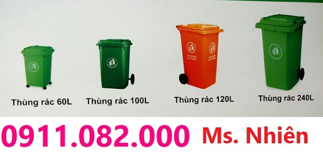 ban thung rac nap kin 2 banh xe loai 120 lit 240 lit gia re