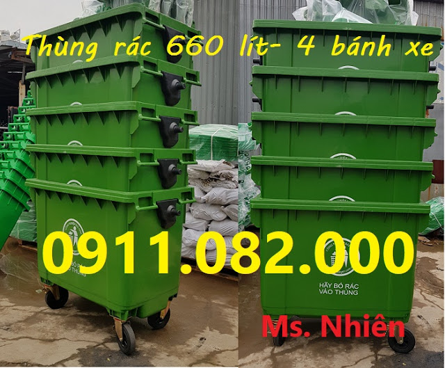 ban thung rac nap kin 2 banh xe loai 120 lit 240 lit gia re