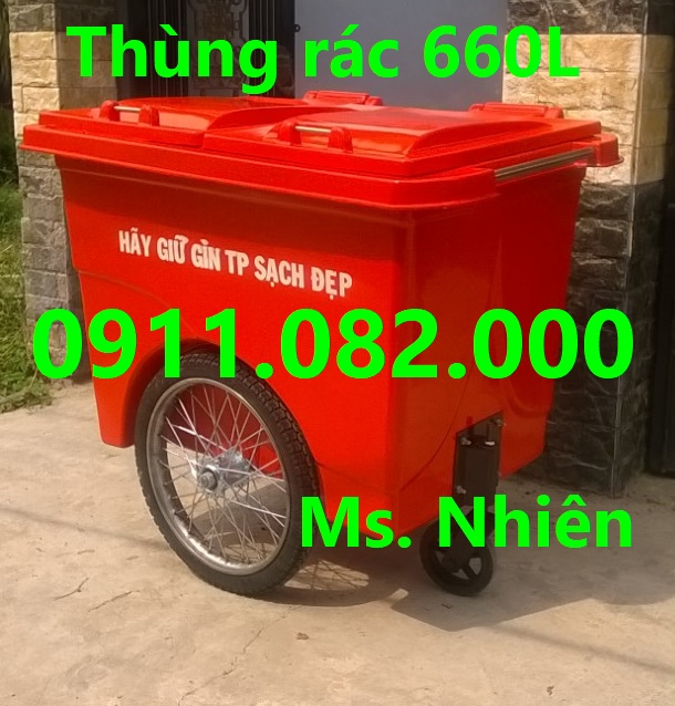 chuyen ban thung rac nhap khau nhua hdpe thung rac 120l 240l 660l gia thap nhat