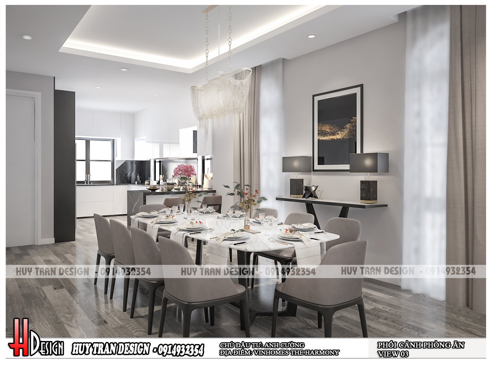 thiet ke noi that biet thu vinhomes the harmony