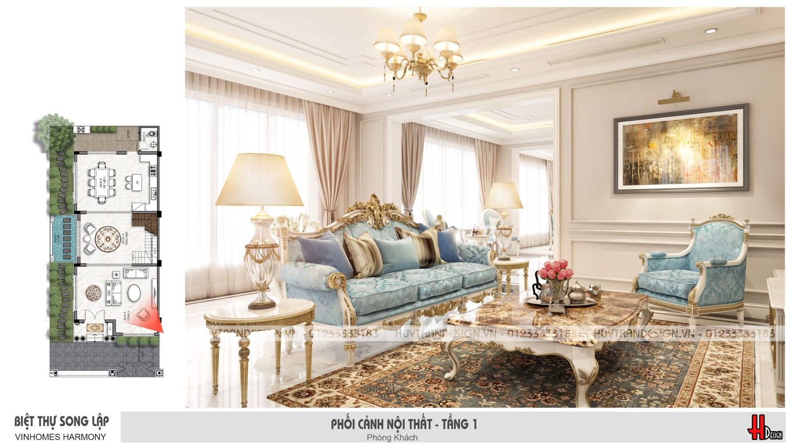 thiet ke noi that biet thu vinhomes the harmony dep tinh te