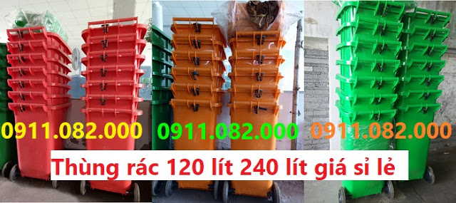 si le thung rac 120 lit 240 lit gia re tai my tho tien giang thung rac nhua composite