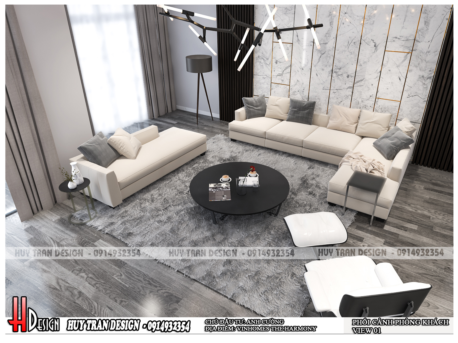 dich vu thiet ke noi that biet thu cao cap vinhomes the harmony