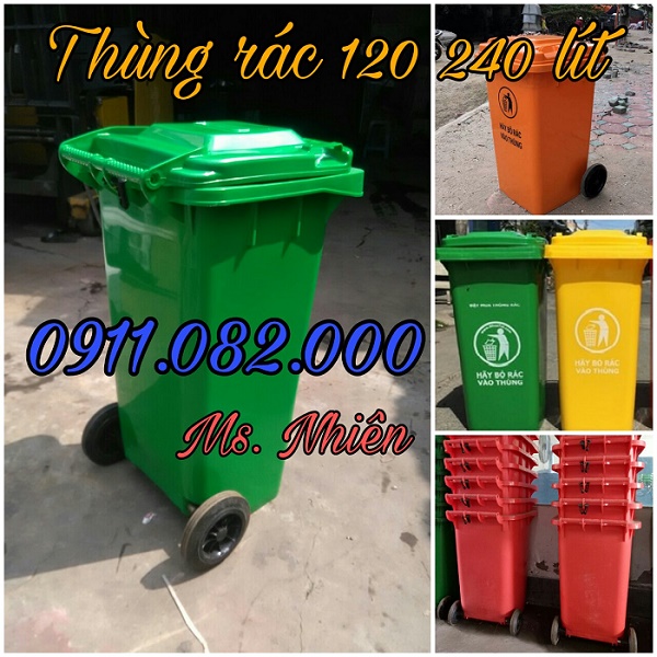 cung cap thung rac 120 lit 240 lit gia re tai khanh hoa 0911082000