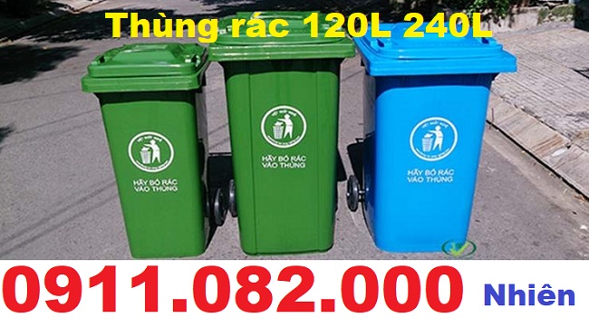 thung rac thanh ly gia re thung rac 120 lit 240 lit 660 lit 0911082000