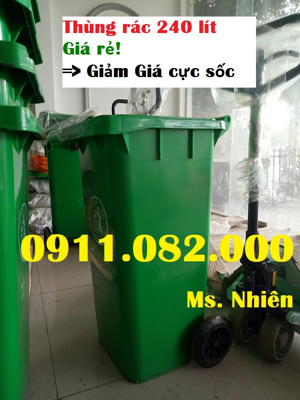 noi cung cap thung rac 120 lit 240 lit thung rac nhua gia re thung rac cong cong lh 0911082000