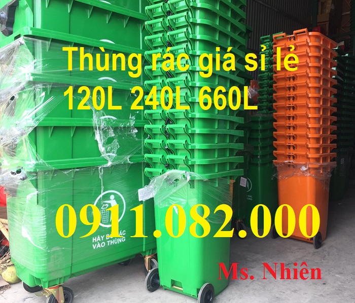 ban si thung rac 240 lit gia re tai an giang thung rac nhua gia re lh 0911082000