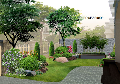 thiet ke thi cong san vuon dep canh quan ngoai that thien nhien