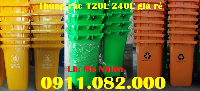 cong ty ban si thung rac 120 lit 240 lit 660 lit gia re tai vinh long lh 0911082000