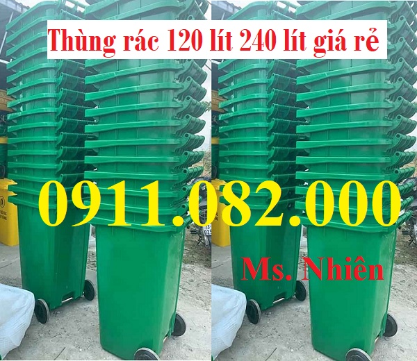 cong ty ban si thung rac 120 lit 240 lit 660 lit gia re tai vinh long lh 0911082000