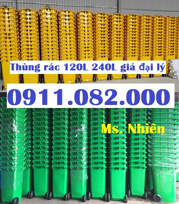 chuyen bo si cac loai thung rac nhua gia re thung rac 120l 240l 660l lh 0911082000