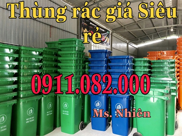 mua thung rac 120 lit o dau gia re thung rac 240l 660l lh 0911082000