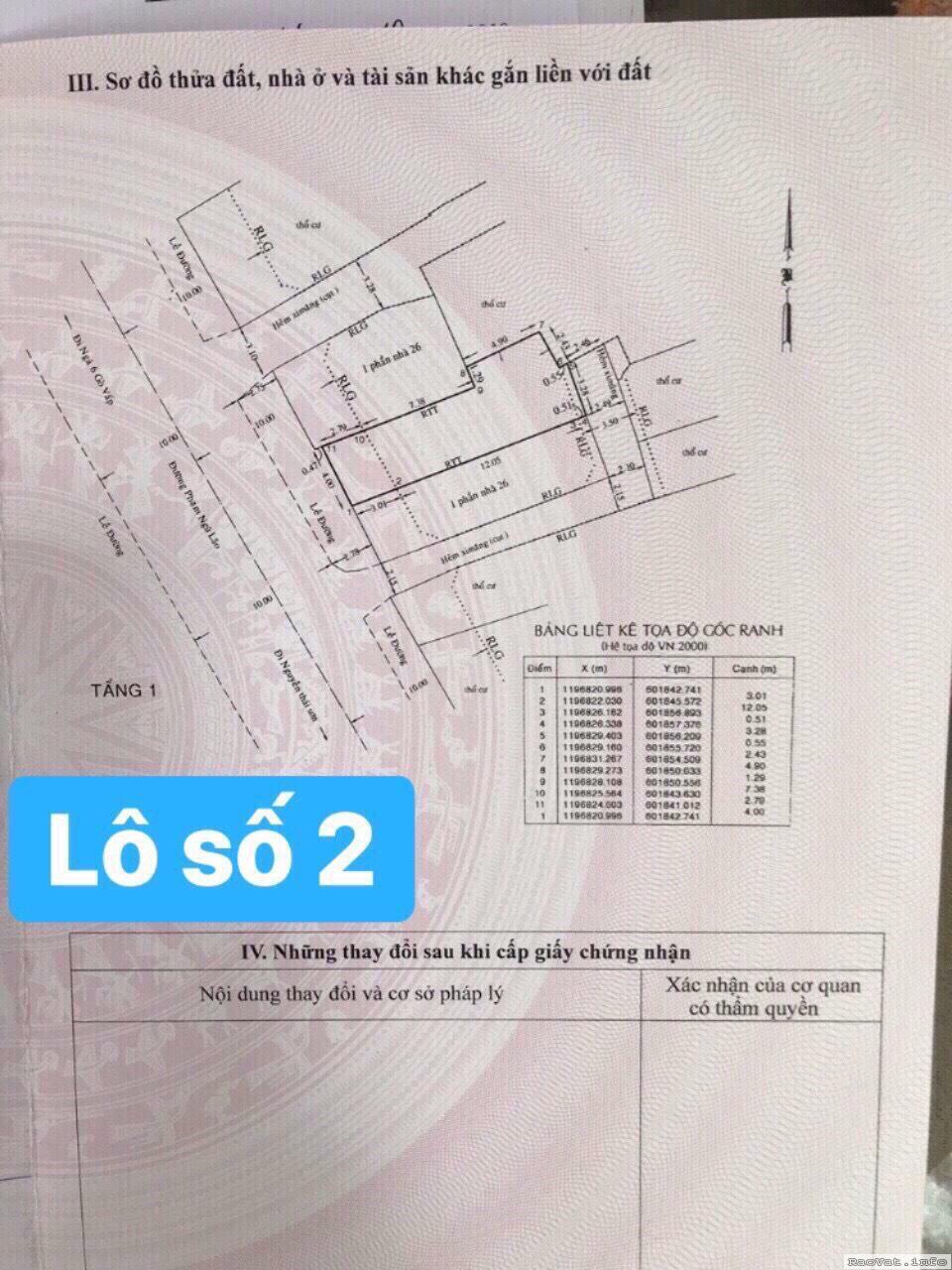 ban dat mat tien 26 pham ngu lao p4 go vap doi dien cong vien lh0931323996