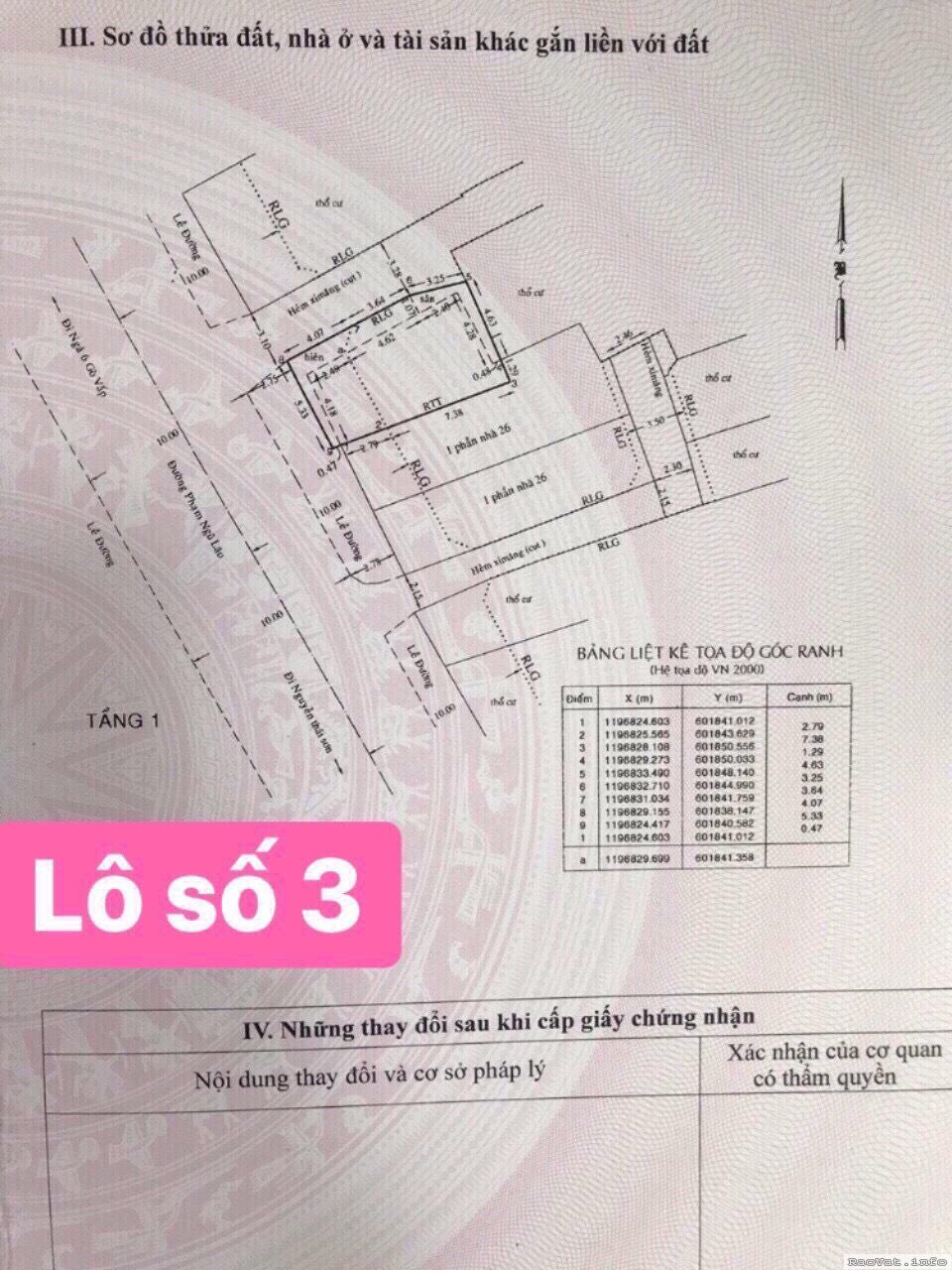 ban dat mat tien 26 pham ngu lao p4 go vap doi dien cong vien lh0931323996