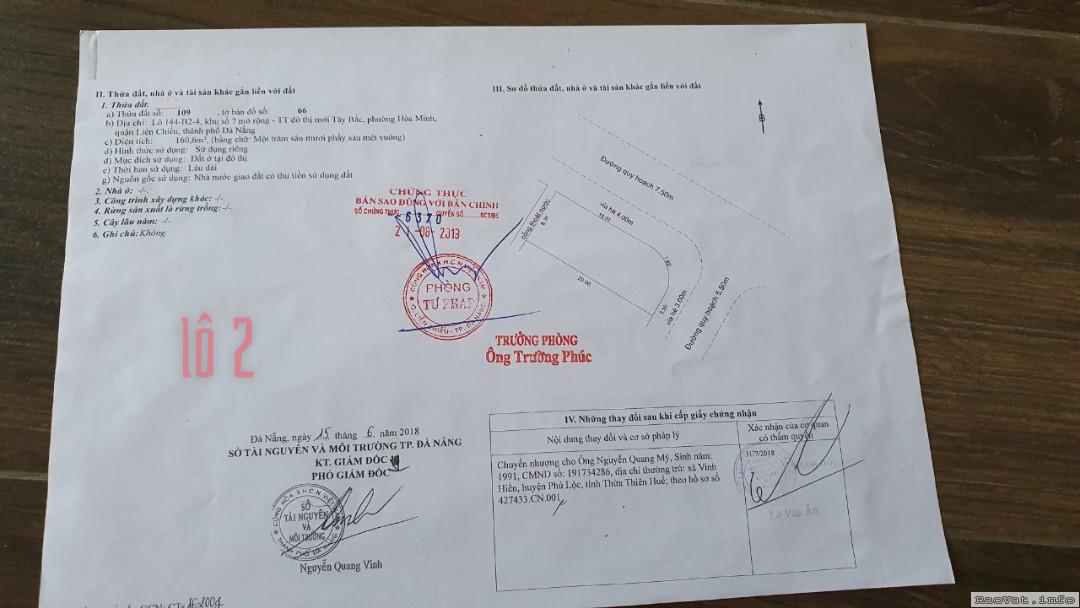 ban nhanh 2 lo dat 2 mt vi tri dac dia trung tam quan lc tp da nang lh0933115590