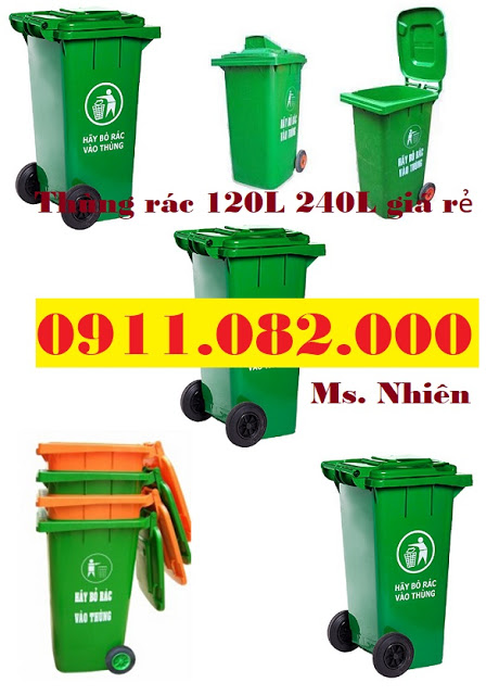 ban thung rac 660 lit gia re tai can tho thung rac 4 banh xe lh 0911082000