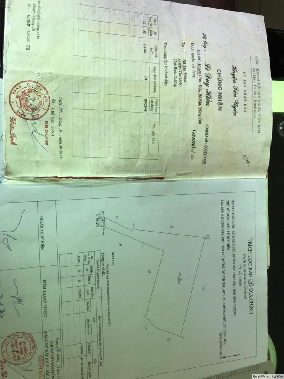 can ban 25 mau dat bac tan uyen binh duong 75 ty 1 mau lh0375998690