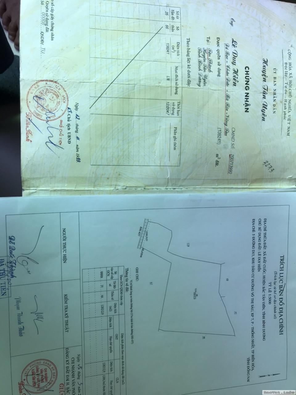 can ban 25 mau dat bac tan uyen binh duong 75 ty 1 mau lh0375998690