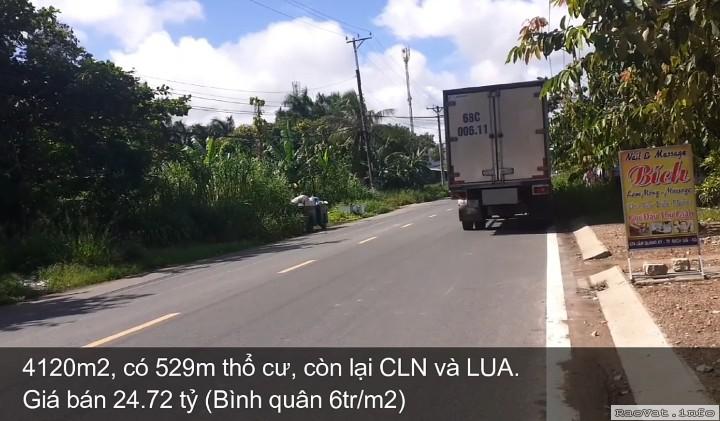 dat trung tam tp rach gia kien giang 4120m2 lh0966334433