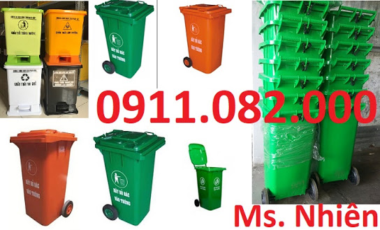 xa 1000 thung rac 240 lit gia re tai soc trang thung rac nhua hdpe banh xe nap kin lh 0911082000