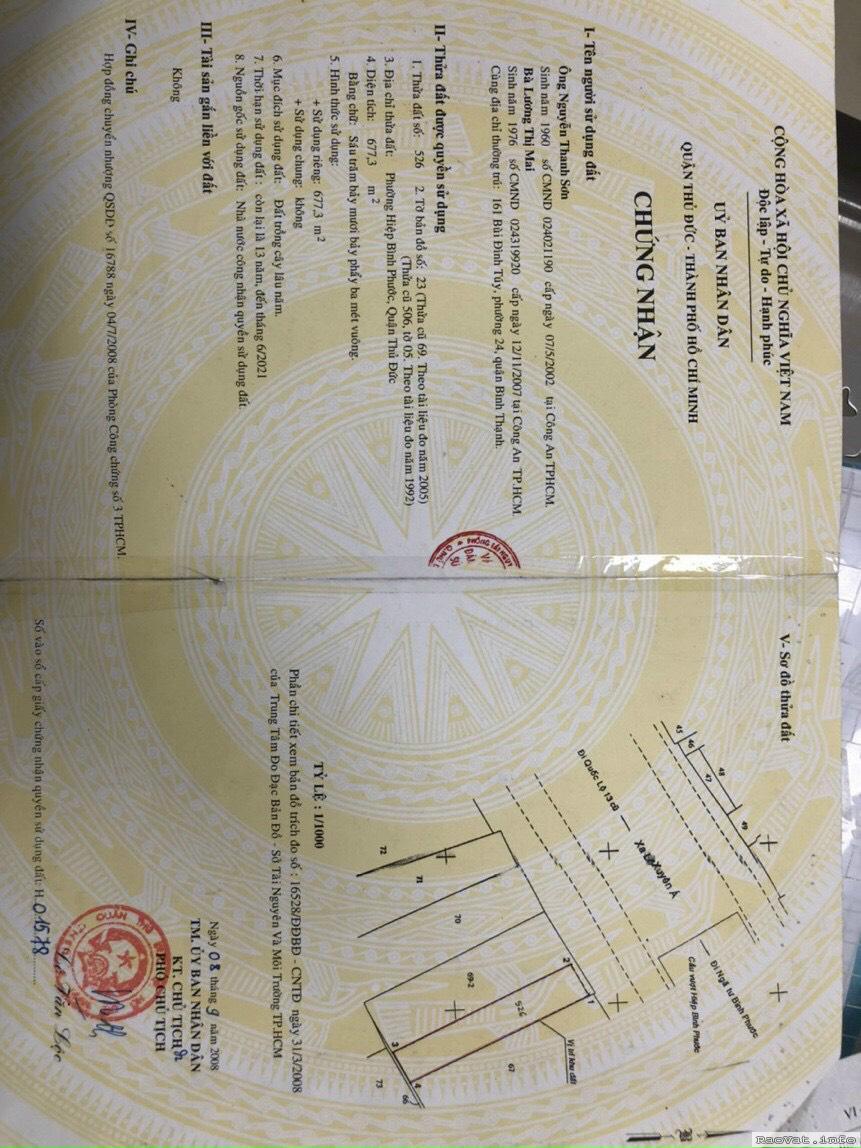 ban nhanh 677m2 dat mat tien ql1a ngay cau binh phuoc chi 144 ty lh0906622428