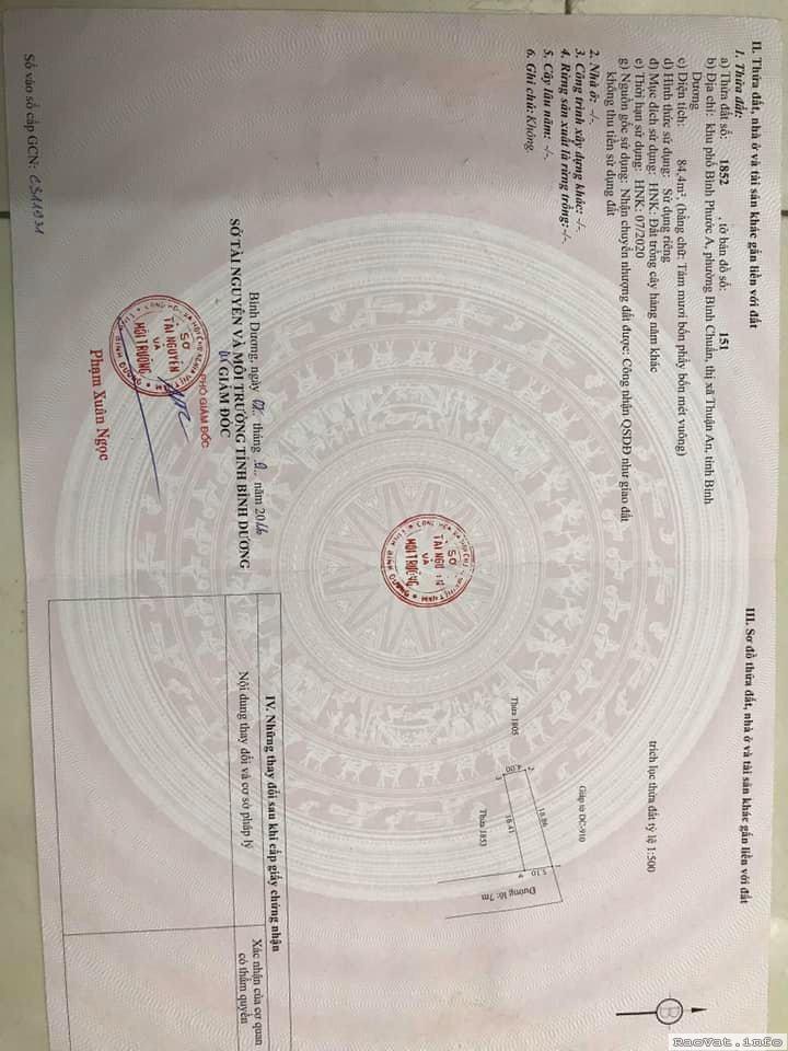 ban nha 85m2 mat tien binh chuan 63 tx thuan an shr chi 13 ty lh0969567779