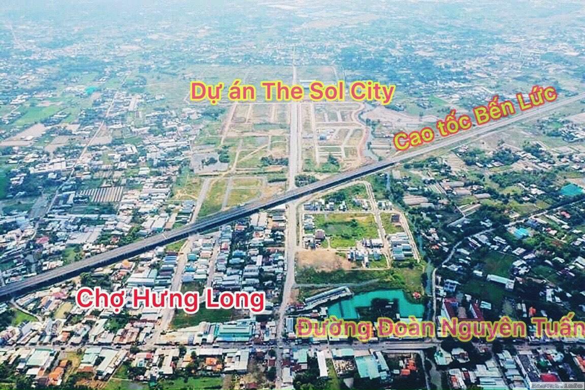 dat nen du an the sol city long an shr gia dau tu 21tr 25tr m2 lh0357018440