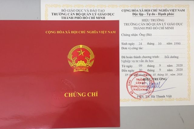 khoa hoc boi duong nghiep vu tu van du hoc
