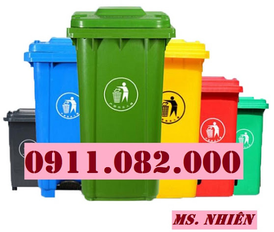 thanh ly thung rac 120 lit 240 lit gia re tai soc trang thung rac mau xanh hang moi 100 lh 091108200