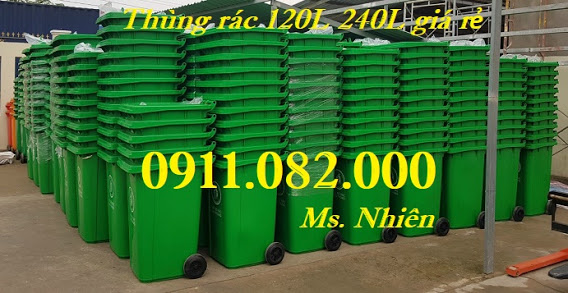 mua ban thung rac 120l 240l gia re tai dong thap thung rac cong nghiep 660 lit lh 0911082000