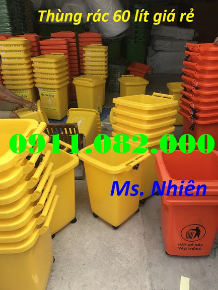 thung rac 40 lit 2 ngan gia re si thung rac 120l 240l 660l gia thap lh 0911082000