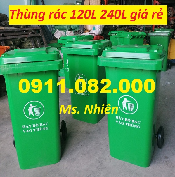 ban thung rac 120 lit 240 lit 660 lit si le thung rac y te thung rac dap chan gia re lh 0911082000