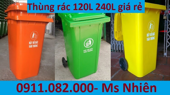 thung dung rac 120l 240l gia re tai ca mau thung rac cong cong lh 0911082000